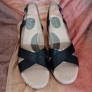 B.O.C. "Kelly" Slingback Wedge Heel Sandal